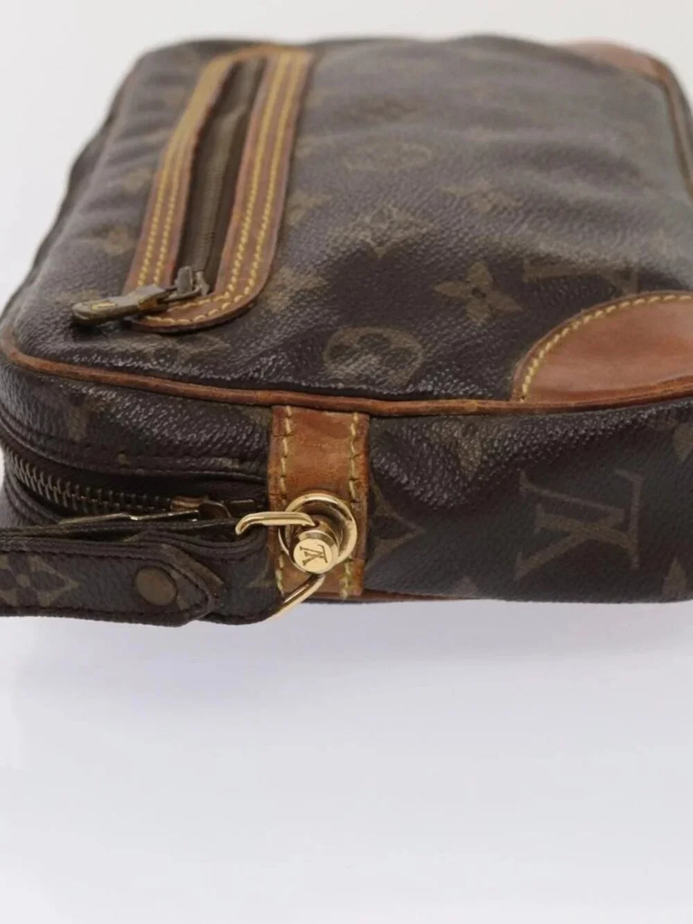 LOUIS VUITTON Monogram Marly Dragonne GM Clutch Bag M51825 LV Auth